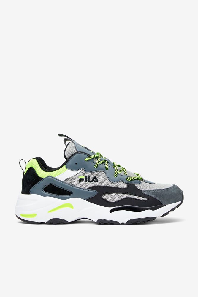 Fila Trainers Mens Black/Grey Ray Tracer - Ireland 69374-SAJM